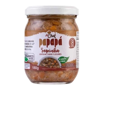 imagem do produto Papinha Papapa Org Lent/carn/leg 180g