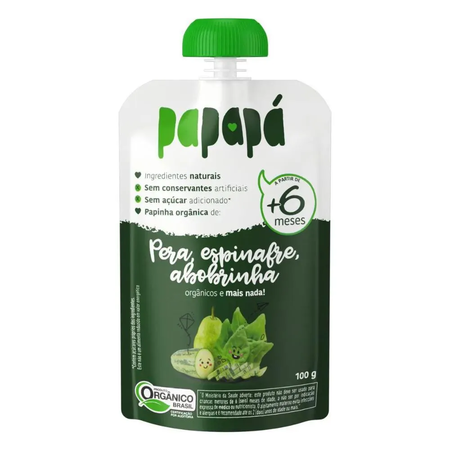 imagem do produto Papinha Papapa Org Pera/espi/abo 100g