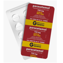 imagem de Paracetamol 750mg 10 Comprimidos