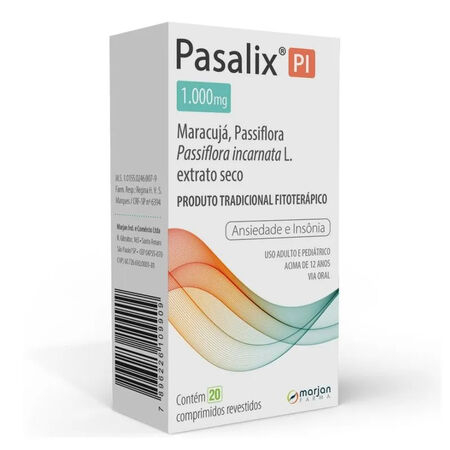 imagem do produto Pasalix Pi 1000mg 20cpr