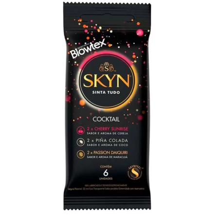 imagem do produto Pres Blowtex Skyn 6un Cocktail