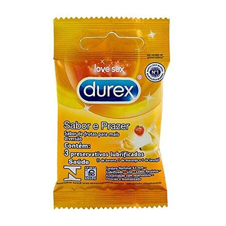 imagem do produto Pres Durex 3un Sabor e Prazer