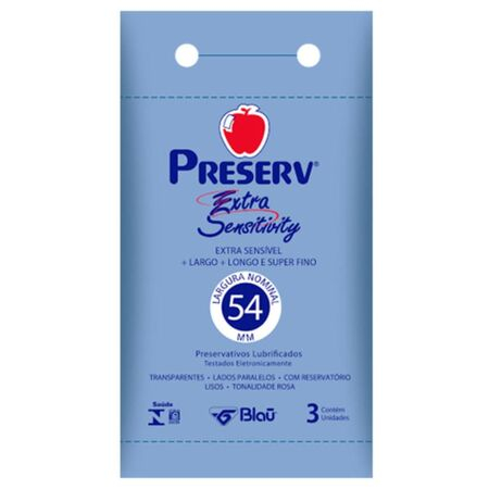 imagem do produto Preservativo Preserv Extra Sensitive 3un