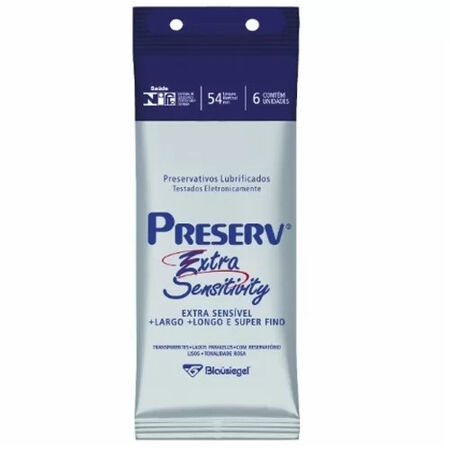 imagem do produto Preservativo Preserv Extra Sensitive 6un
