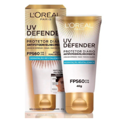 imagem do produto Protetor Solar Loreal Defender F60 Hidratante 40g