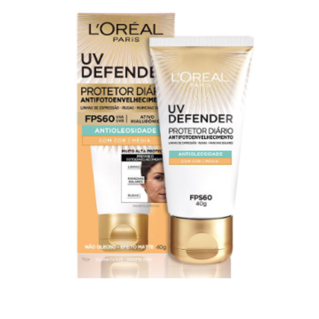 imagem do produto Protetor Solar Loreal Defenser F60 Media 40g