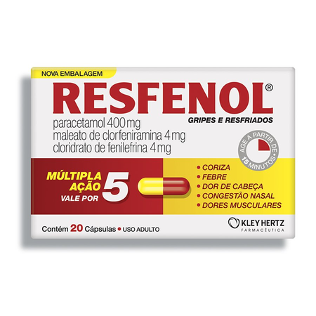 imagem do produto Resfenol 20 Capsulas