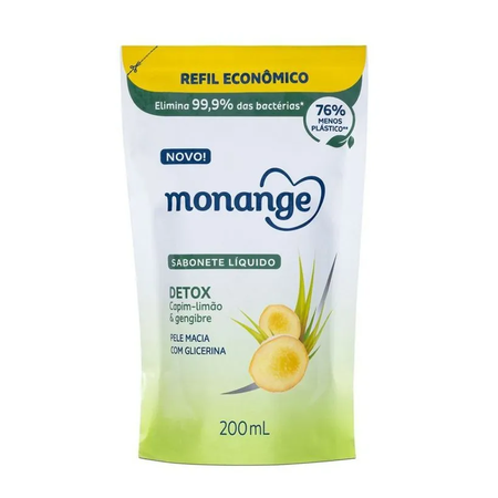 imagem do produto Sabonete Liquido Monange Refil 200ml Detox