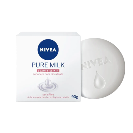 imagem do produto Sabonete Nivea 90g Pure Milk Sensitive