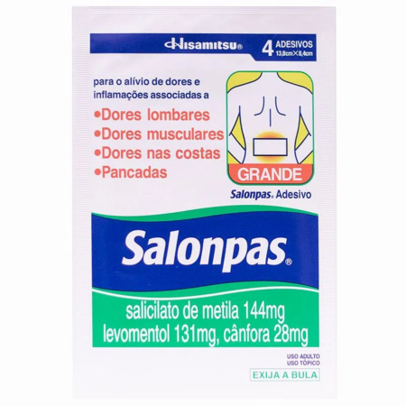 imagem do produto Salonpas Emplastro P 4 Unidades