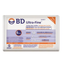 imagem de Seringa Bd U.fine Insul 50 Ui X 6 Mm C/ 10un