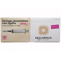 imagem de Seringa Descarpack 20ml C/agulha