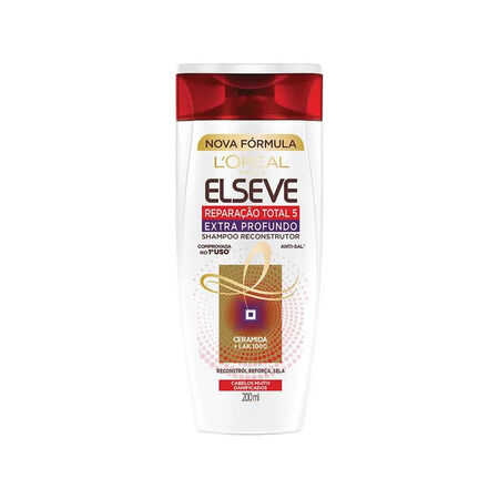 imagem do produto Shampoo Elseve 200ml Reparao Total 5 Extra Profundo