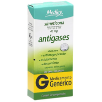 imagem de Simeticona 40mg 20 Comprimidos Medley