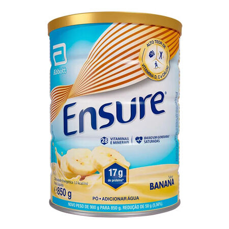 imagem do produto Suplemento Adulto Ensure P Sabor Banana 850g
