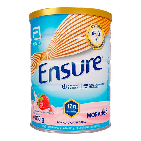 imagem do produto Suplemento Adulto Ensure P Sabor Morango 850g