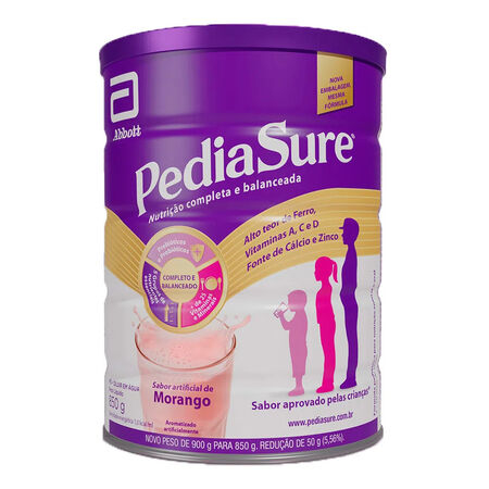 imagem do produto Suplemento Infantil Pediasure Sabor Morango 850g