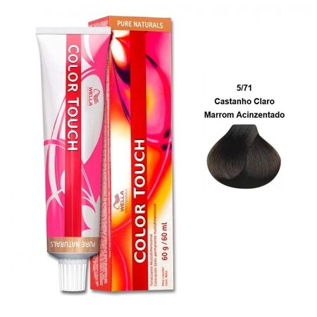 imagem do produto Tinta Color Touch 5/71 Castanho Clarissimo Marrom Acizentado