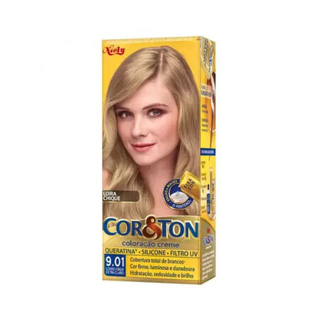 imagem do produto Tinta Cor&ton 9.01 Louro Cinza Extra Claro