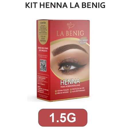 imagem do produto Tinta Henna Fixacao Sobrancelha Cast Escuro Mini 1.5g