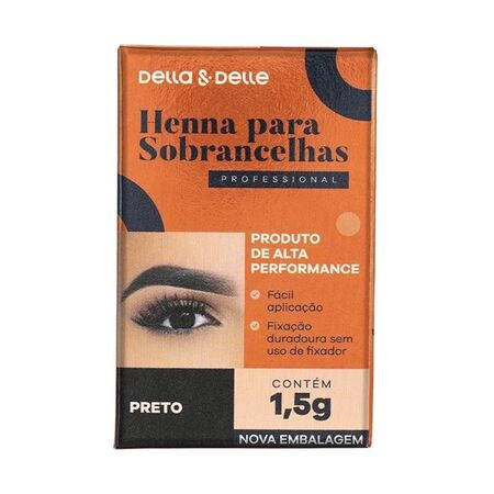 imagem do produto Tinta Henna Fixacao Sobrancelha Preto Mini 1.5g