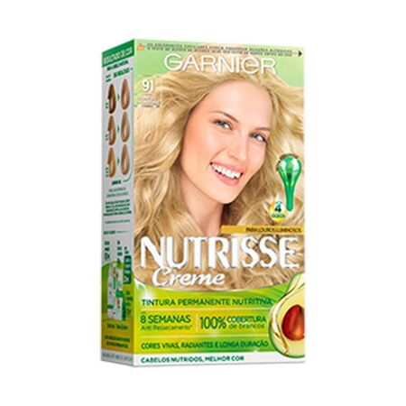 imagem do produto Tinta Nutrisse 91 Loura Cinza Ultra Claro