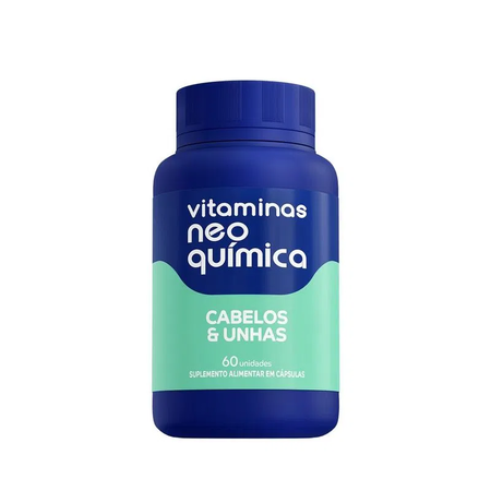 imagem do produto Vitamina Neo Quimica Cabelos e Unhas 60 Comprimidos