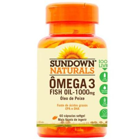 imagem do produto Vitamina Sundown Fish Oil 1000mg 60capsulas
