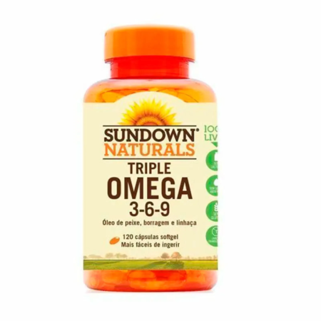 imagem do produto Vitamina Sundown Triple Omega 3-6-9 120 Capsulas