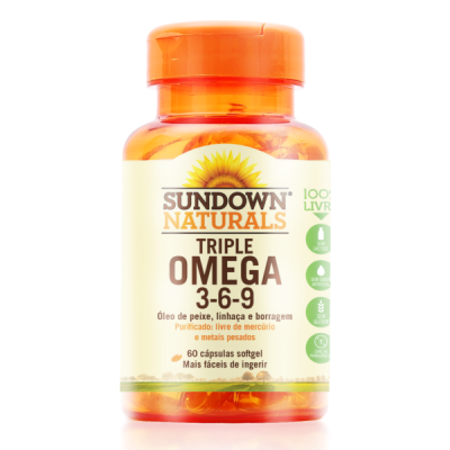 imagem do produto Vitamina Sundown Triple Omega 3-6-9 60 Capsulas