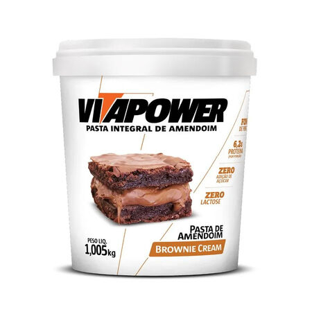 imagem do produto Vitapower Integral Pote 1005g Sabor Brownie Cream