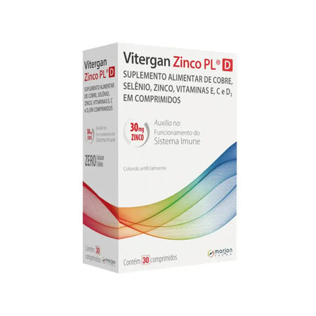 imagem do produto Vitergan Zinco Plus D 30cpr